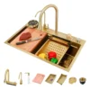 Kit tarja cascada premium 80x45cm, dorado