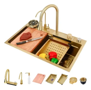 Kit tarja cascada premium 80x45cm, dorado