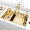 Kit tarja cascada premium 80x45cm, dorado