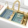 Kit tarja cascada premium 80x45cm, dorado