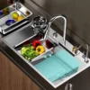 Kit tarja cascada premium 80x45cm, plateado