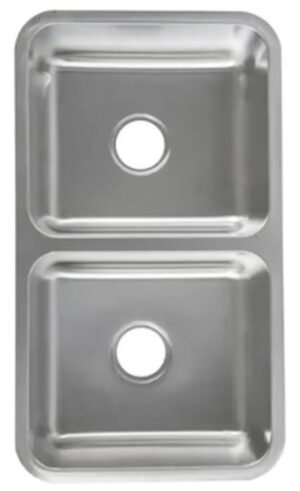 Tarja Submontable doble 82×47x22cm - Acero Inoxidable