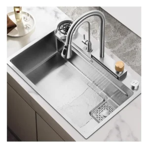 Kit tarja cascada premium 80x45cm, plateado