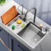 Kit tarja cascada premium 80x45cm, plateado