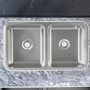 Tarja Submontable doble 82×47x22cm - Acero Inoxidable