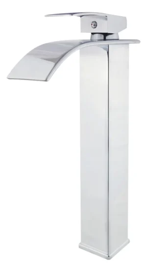 Monomando tipo cascada para Baño, plateado | Acero Inoxidable