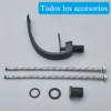 Monomando para Lavabo tipo C, negro| Acero inoxidable