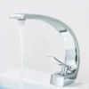 Monomando para Lavabo tipo C, plateado | Acero inoxidable