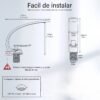 Monomando para Lavabo tipo C, negro| Acero inoxidable