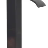 Monomando tipo cascada para Baño, negro mate| Acero Inoxidable