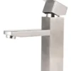 Monomando Bajo para Lavabo, Satinado | Acero Inoxidable