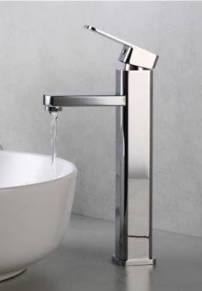 31TApB0+vgL._AC_ Monomando Alto para Lavabo, plateado| Acero Inoxidable