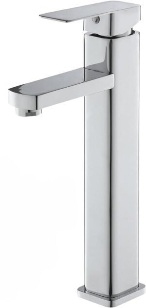 517a21tUL+L._AC_SL1200_2 Monomando Alto para Lavabo, plateado| Acero Inoxidable