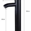 D_NQ_NP_2X_669375-MLM88649326688_072025-F-grifo-monomando-negro-mezclador-grifo-lavabo-barato Monomando cilíndrico alto, negro| Acero Inoxidable
