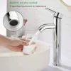 D_NQ_NP_2X_826107-MLM54496037456_032023-F-llaves-mezcladora-monomando-fregadero-para-lavabo-bano Monomando cilíndrico alto, plateado | Acero Inoxidable