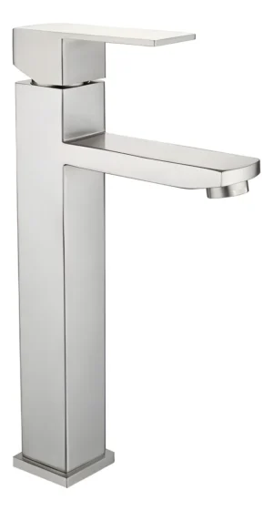 D_NQ_NP_2X_859733-CBT89166678988_082025-F-llave-mezcladora-monomando-de-acero-cepillado-para-bano-30cm Monomando Alto para Lavabo, satinado | Acero Inoxidable