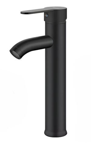 D_NQ_NP_2X_877817-MLM90564924981_082025-F-grifo-monomando-negro-mezclador-grifo-lavabo-barato Monomando cilíndrico alto, negro| Acero Inoxidable