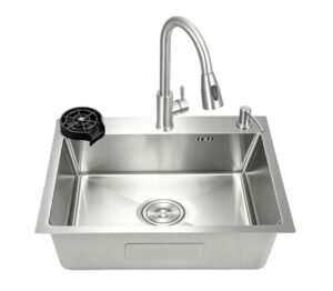D_NQ_NP_2X_963182-CBT110935443885_042026-F-tarja-de-cocina-50x45-de-acero-inoxidable-fregadero-duradero Kit Tarja Versátil 50×45 cm, plateado – Acero Inoxidable