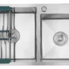 D_NQ_NP_2X_987942-MLA89239700141_082025-F Tarja Doble 82x45 cm, con escurridor y contracanastas – Acero Inoxidable